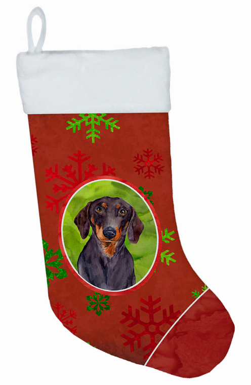 Dog and Christmas Snowflakes Christmas Stocking - 705332017046