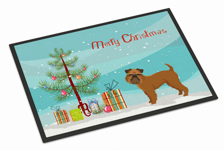 Christmas Tree Dog Art Indoor or Outdoor Mat - 194030030318