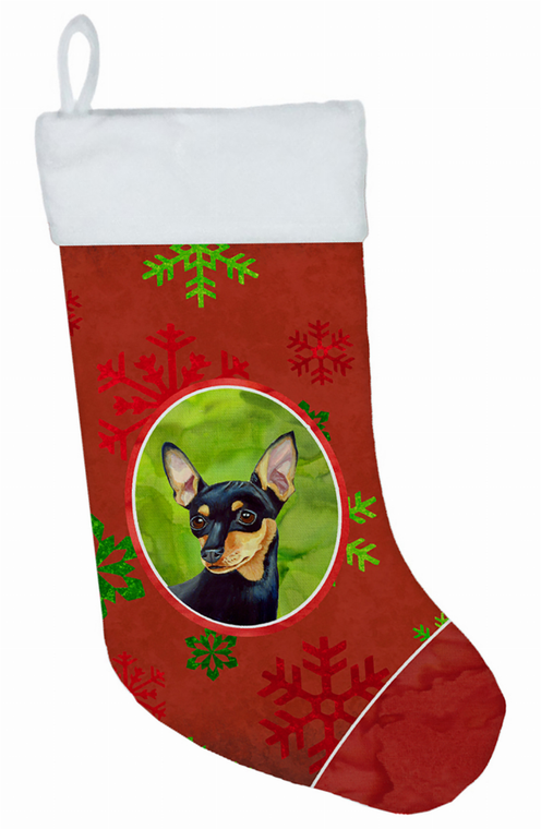 Dog and Christmas Snowflakes Christmas Stocking - 705332017268