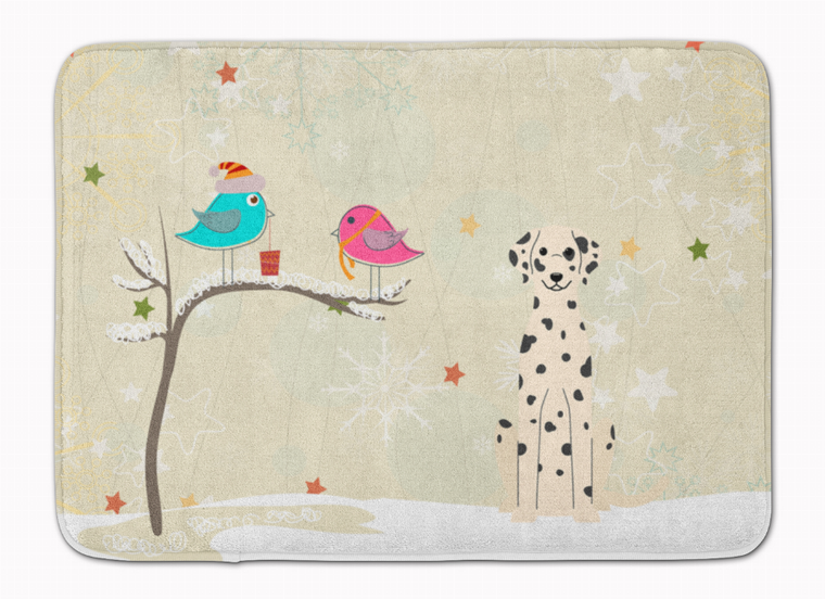 Christmas Presents Between Friends Dog Art Machine Washable Memory Foam Mat - 638508639714