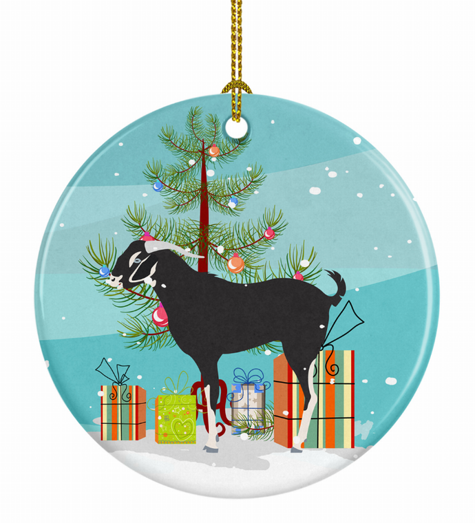 Goat Christmas Ceramic Ornament - 652259329953