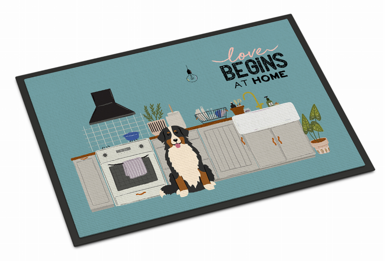 Dog Kitchen Scene Indoor or Outdoor Mat - 194030347331
