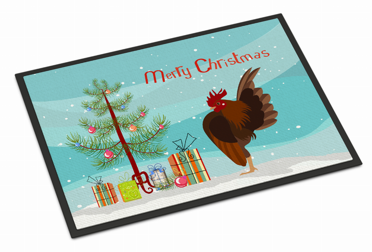 Chicken Art Christmas Indoor or Outdoor Mat - 652259122417