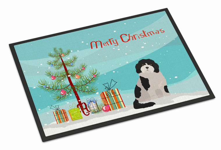 Christmas Tree Dog Art Indoor or Outdoor Mat - 194030031483