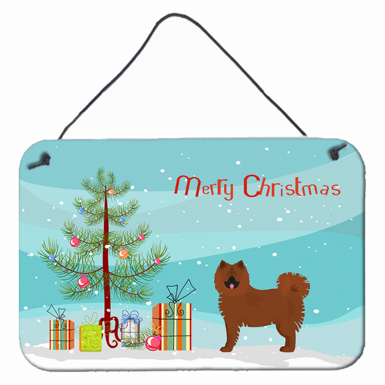 Christmas Tree Design with Dog Wall or Door Hanging Prints - 194030021040