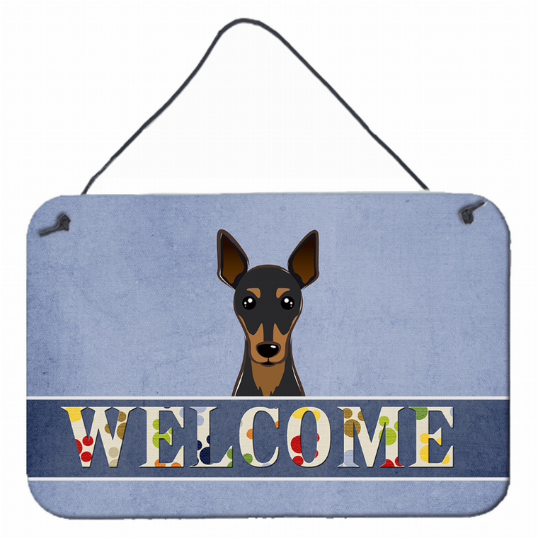 Welcome Design with Dog Wall or Door Hanging Prints - 638508000934