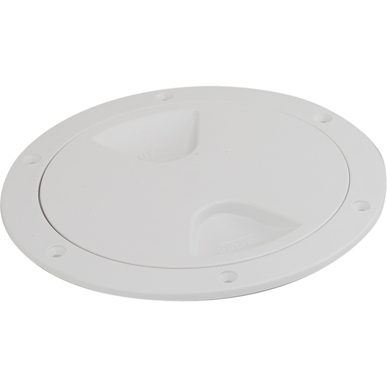 Sea-Dog Screw-Out Deck Plate - White - 5" - 035514335065