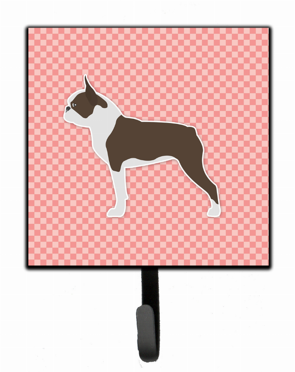 Checkerboard With Dog Art Leash or Key Holder - 638508531278