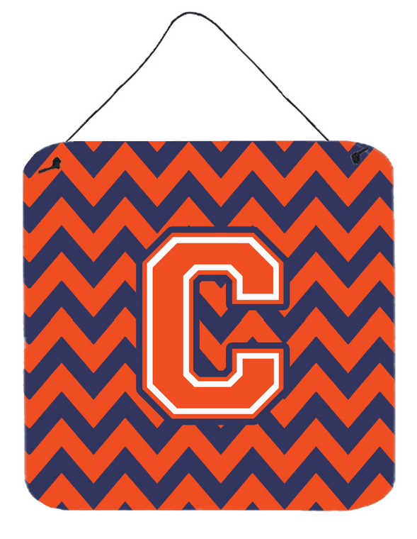 Monogram Letter Chevron Wall or Door Hanging Prints - 638508294623