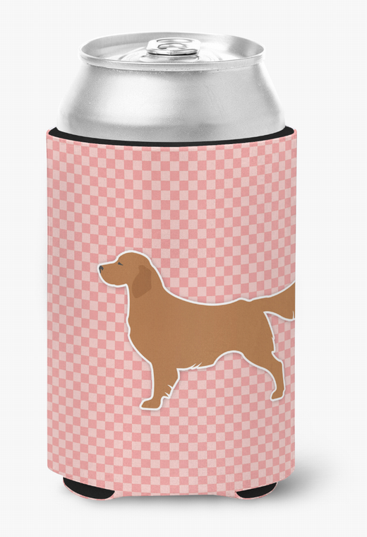 Dog Profile Checkerboard Can or Bottle Hugger - 638508505873