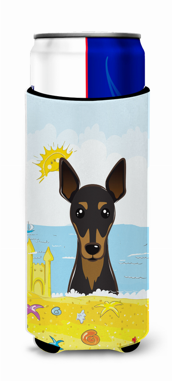 Dog Summer Beach Ultra Hugger for slim cans - 638508203359