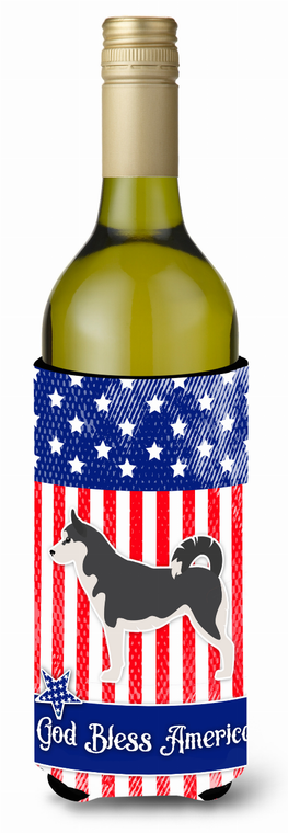 American Flag and Dog Wine Bottle Hugger - 638508497680