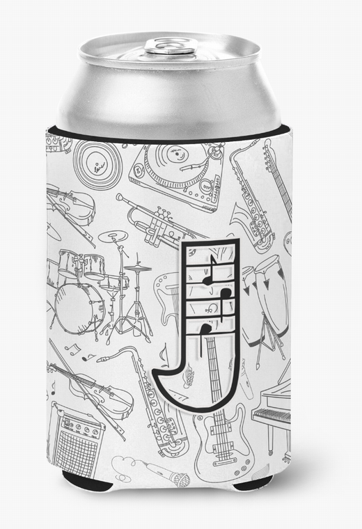 Musical Note Letters Can or Bottle Hugger - 615872969326