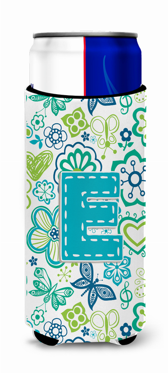 Letter Flowers and Butterflies Ultra Hugger for slim cans - 638508022219