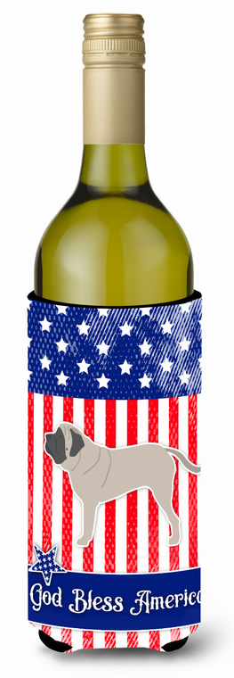 American Flag and Dog Wine Bottle Hugger - 638508497444