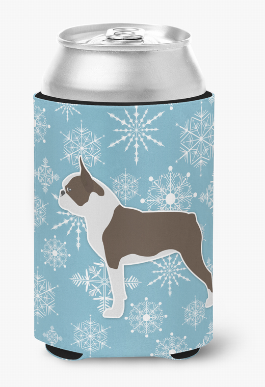 Winter Snowflake Dog Design Can or Bottle Hugger - 638508505279