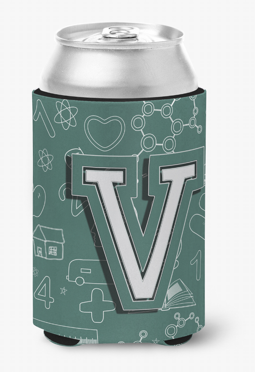 Monogram Letter Back to School Can or Bottle Hugger - 615872970223