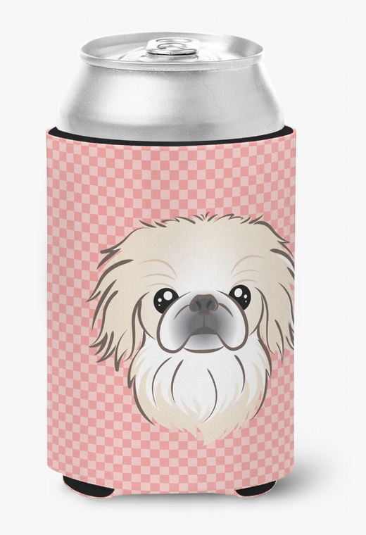 Dog Face Checkerboard Can or Bottle Hugger - 615872893140