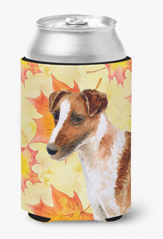 Dog With Fall Design Can or Bottle Hugger - 652259206445