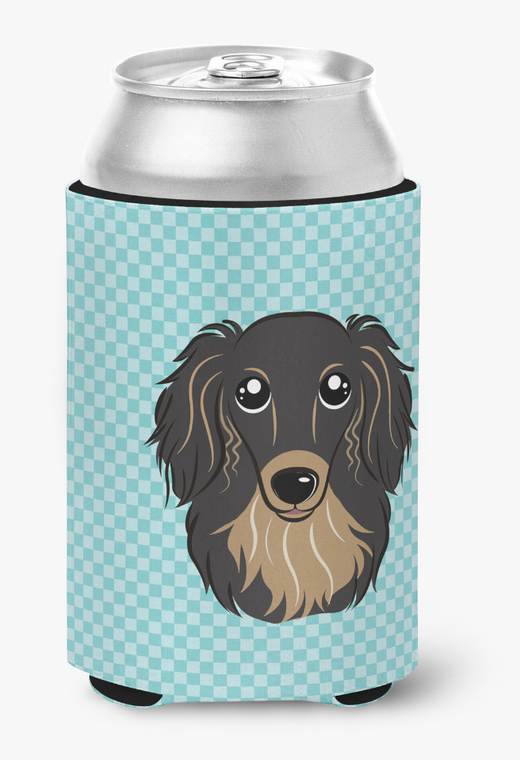 Dog Face Checkerboard Can or Bottle Hugger - 615872892440