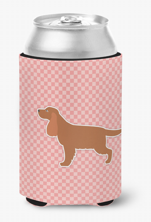 Dog Profile Checkerboard Can or Bottle Hugger - 638508505958