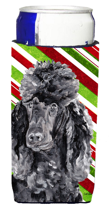 Candy Cane Christmas Design with Dog Ultra Hugger for slim cans - 615872844012