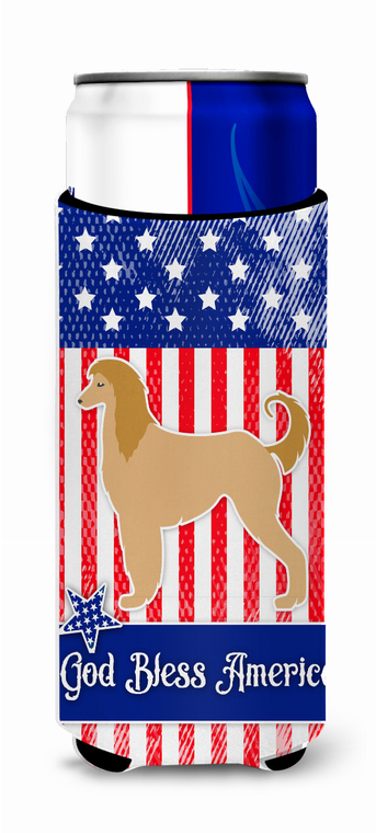 USA Patriotic Dog Ultra Hugger for slim cans - 638508494948