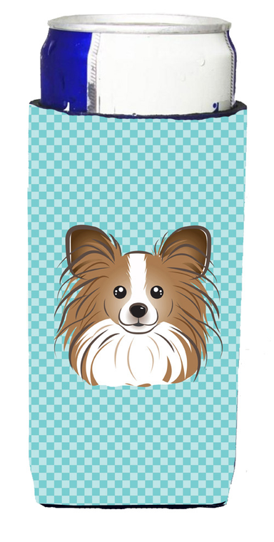 Checkerboard Design with Dog Ultra Hugger for slim cans - 615872915736