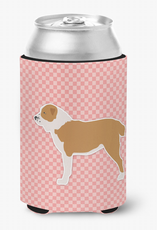 Dog Profile Checkerboard Can or Bottle Hugger - 638508506115