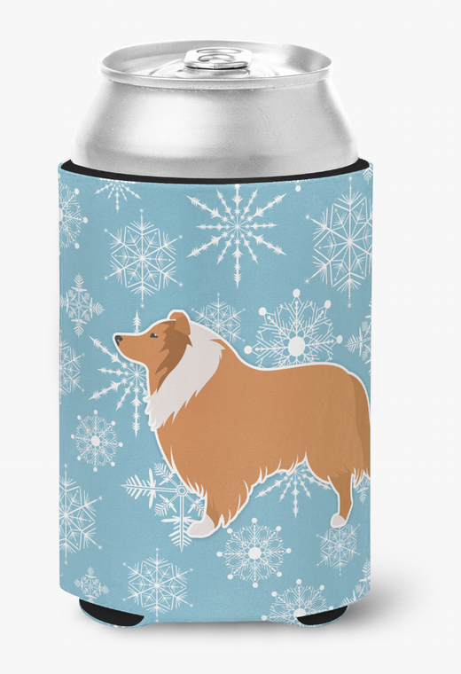 Winter Snowflake Dog Design Can or Bottle Hugger - 638508504999