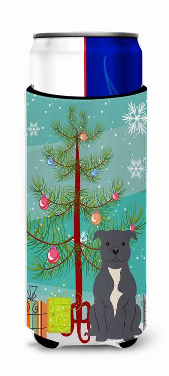 Merry Christmas Tree Dog Ultra Hugger for slim cans - 638508542526