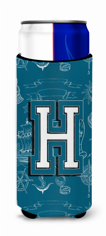 Letter Sea Doodles Initial Alphabet Ultra Hugger for slim cans - 638508024060