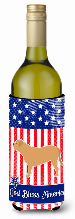 American Flag and Dog Wine Bottle Hugger - 638508497581