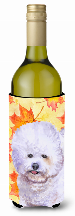 Dog with Fall Design Wine Bottle Hugger - 652259174737