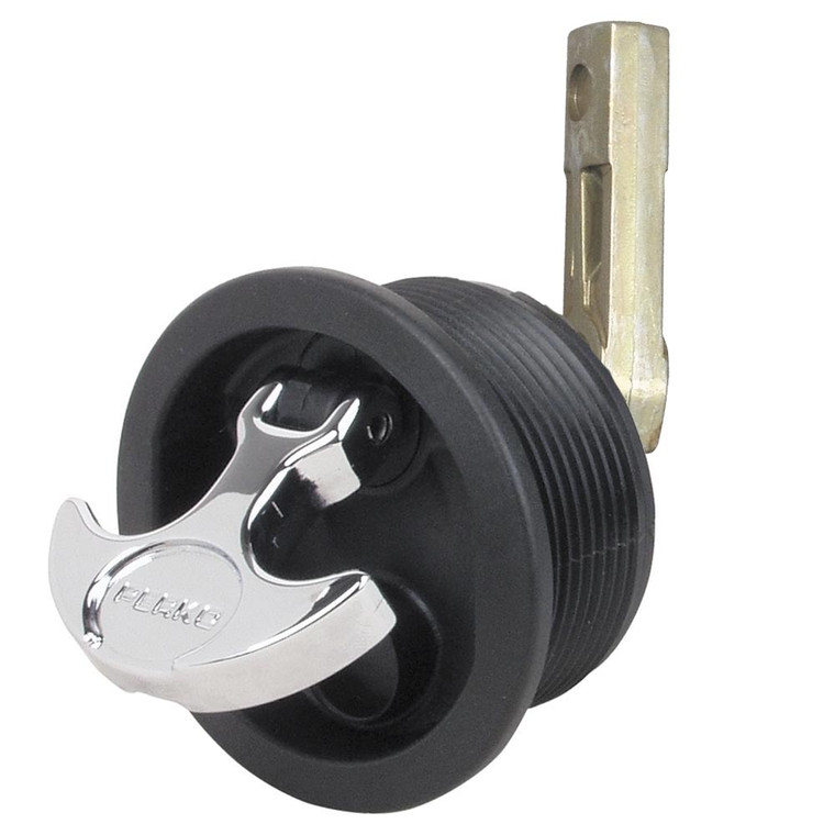 Perko Flush Mount Latch - Straight Cam Bar - 2.5" Hole - Black - 085226335792