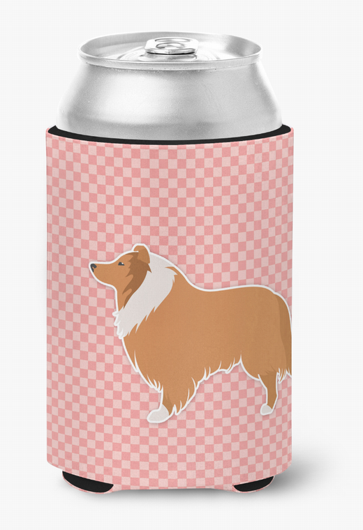 Dog Profile Checkerboard Can or Bottle Hugger - 638508505996