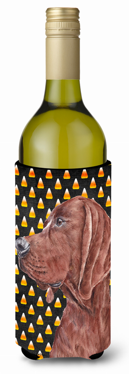 Candy Corn Halloween Design with Dog Wine Bottle Hugger - 615872844586