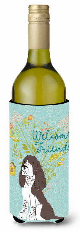 Welcome Friends with Dog Wine Bottle Hugger - 652259201235