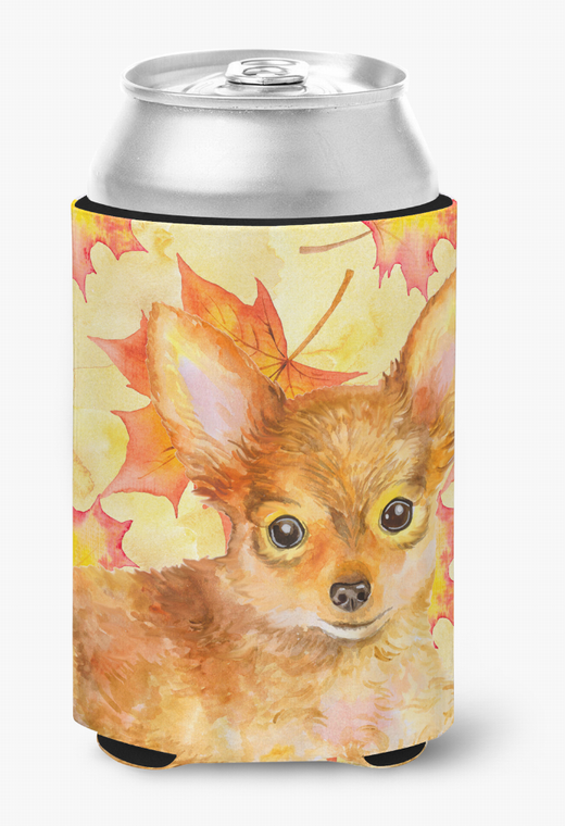 Dog With Fall Design Can or Bottle Hugger - 652259207190