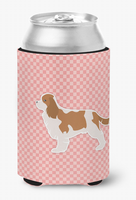 Dog Profile Checkerboard Can or Bottle Hugger - 638508506320