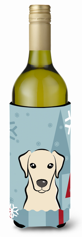 Winter Holiday Dog Design Wine Bottle Hugger - 638508124319