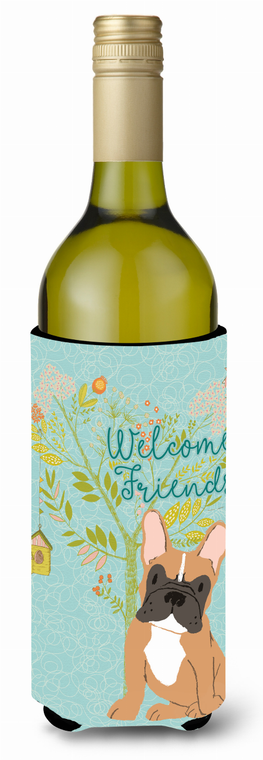 Welcome Friends with Dog Wine Bottle Hugger - 652259201341