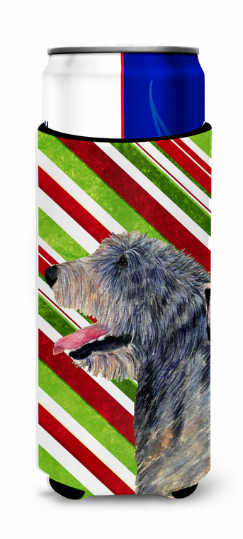 Candy Cane Christmas Design with Dog Ultra Hugger for slim cans - 615872747139