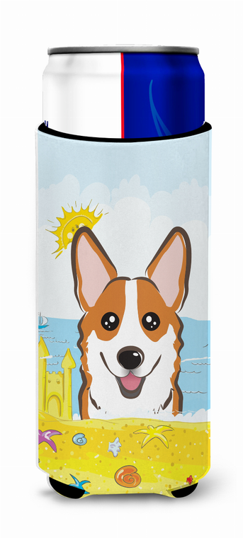 Dog Summer Beach Ultra Hugger for slim cans - 638508203496