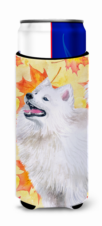 Dog with Fall Design Ultra Hugger for slim cans - 652259173426