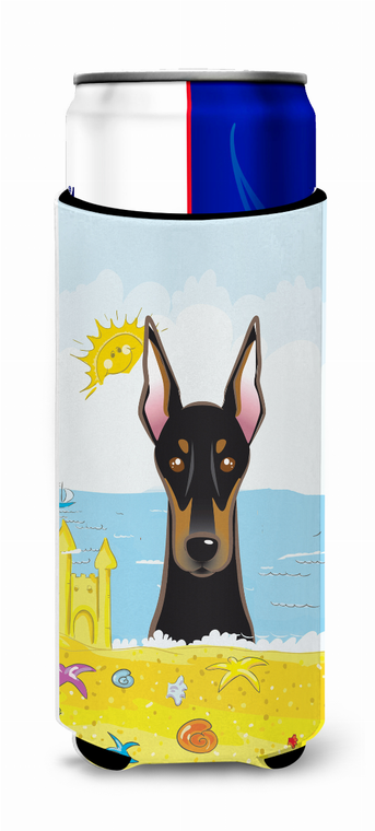 Dog Summer Beach Ultra Hugger for slim cans - 638508203403