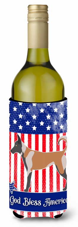 American Flag and Dog Wine Bottle Hugger - 638508986689
