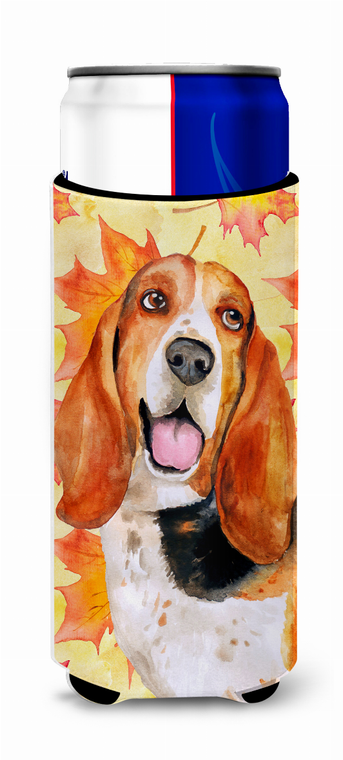 Dog with Fall Design Ultra Hugger for slim cans - 652259173556