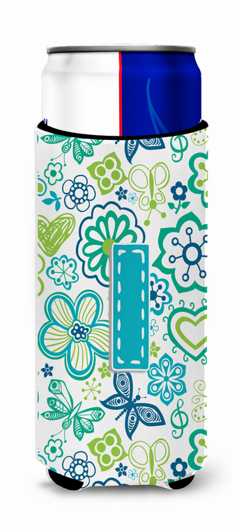 Letter Flowers and Butterflies Ultra Hugger for slim cans - 638508022257