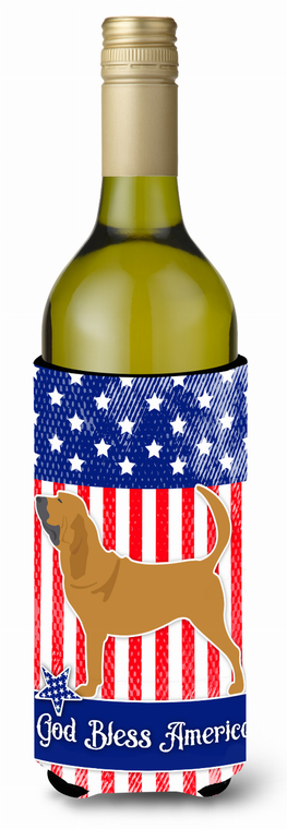 American Flag and Dog Wine Bottle Hugger - 638508496720